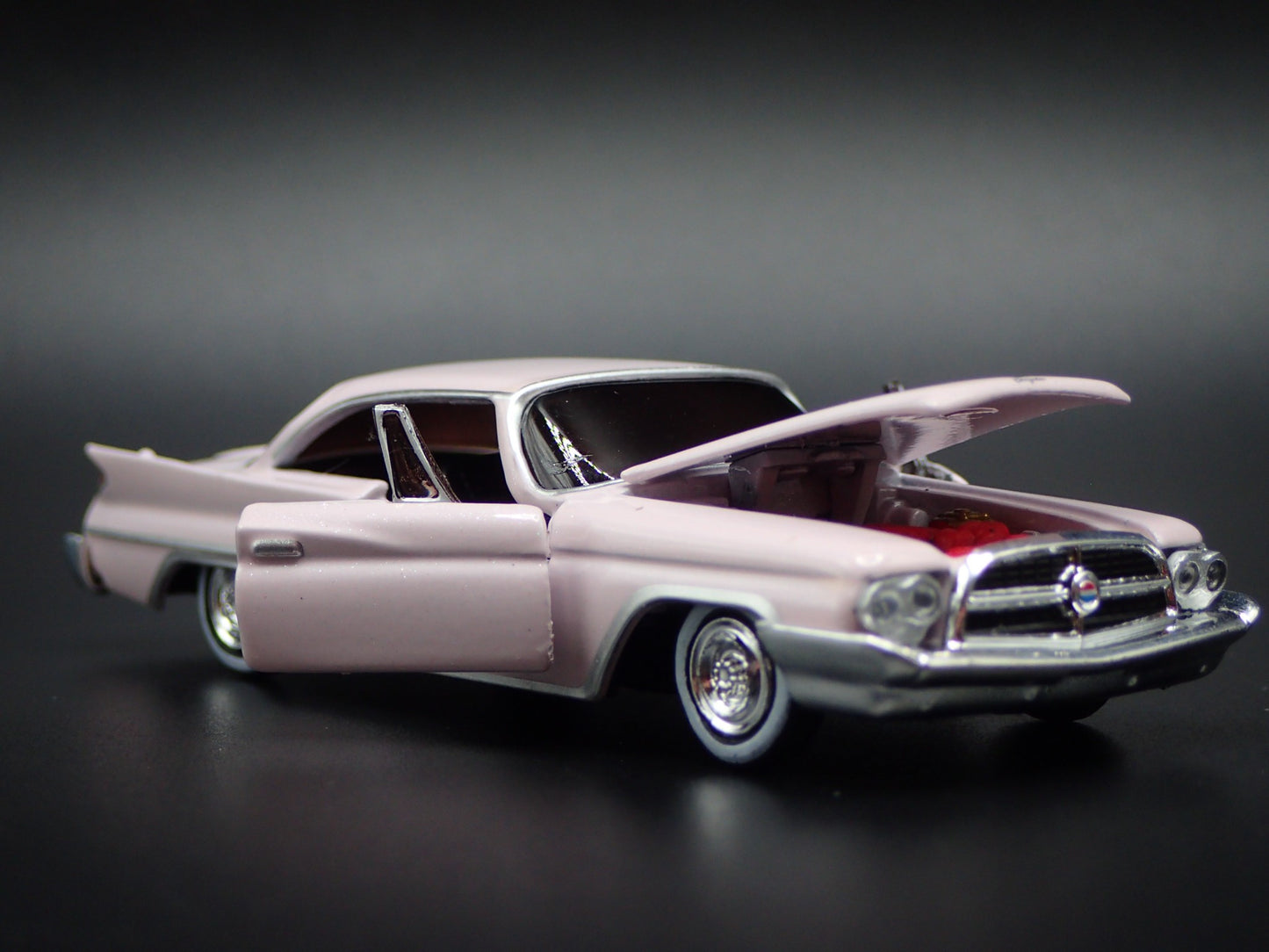 1960 60 CHRYSLER 300F PINK RARE 1:64 SCALE COLLECTIBLE DIORAMA DIECAST MODEL CAR