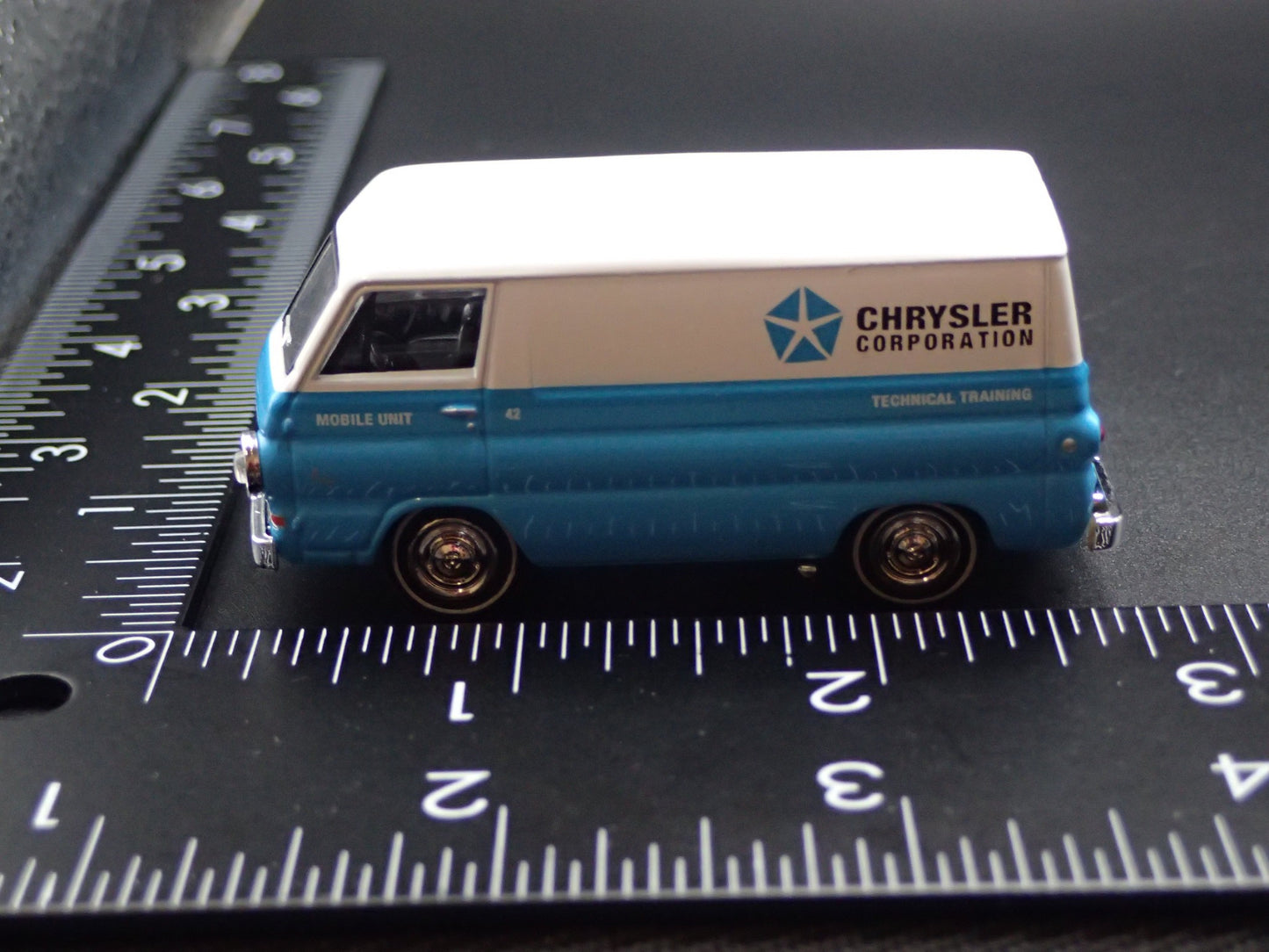 1964 64 DODGE A100 PANEL VAN PAN AM CHRYSLER CORP 1/64 SCALE DIECAST MODEL CAR