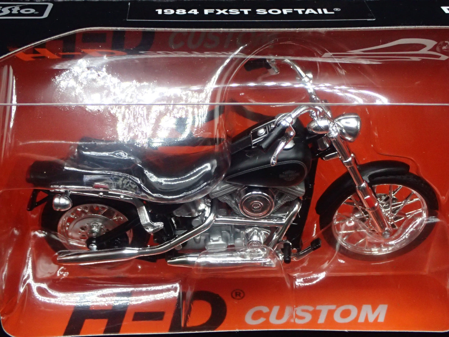 1984 84 FXST SOFTAIL HARLEY DAVIDSON MOTORCYCLE MAISTO SERIES 41 RARE 1/18 MODEL