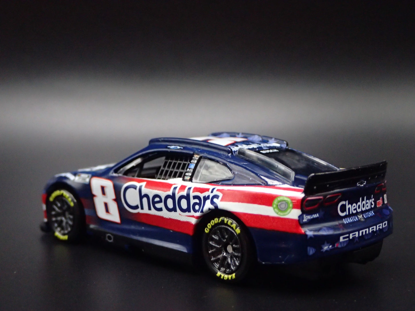2024 24 CHEVROLET CAMARO ZL1 8 KYLE BUSCH CHEDDARS NASCAR 1:64 DIECAST MODEL CAR