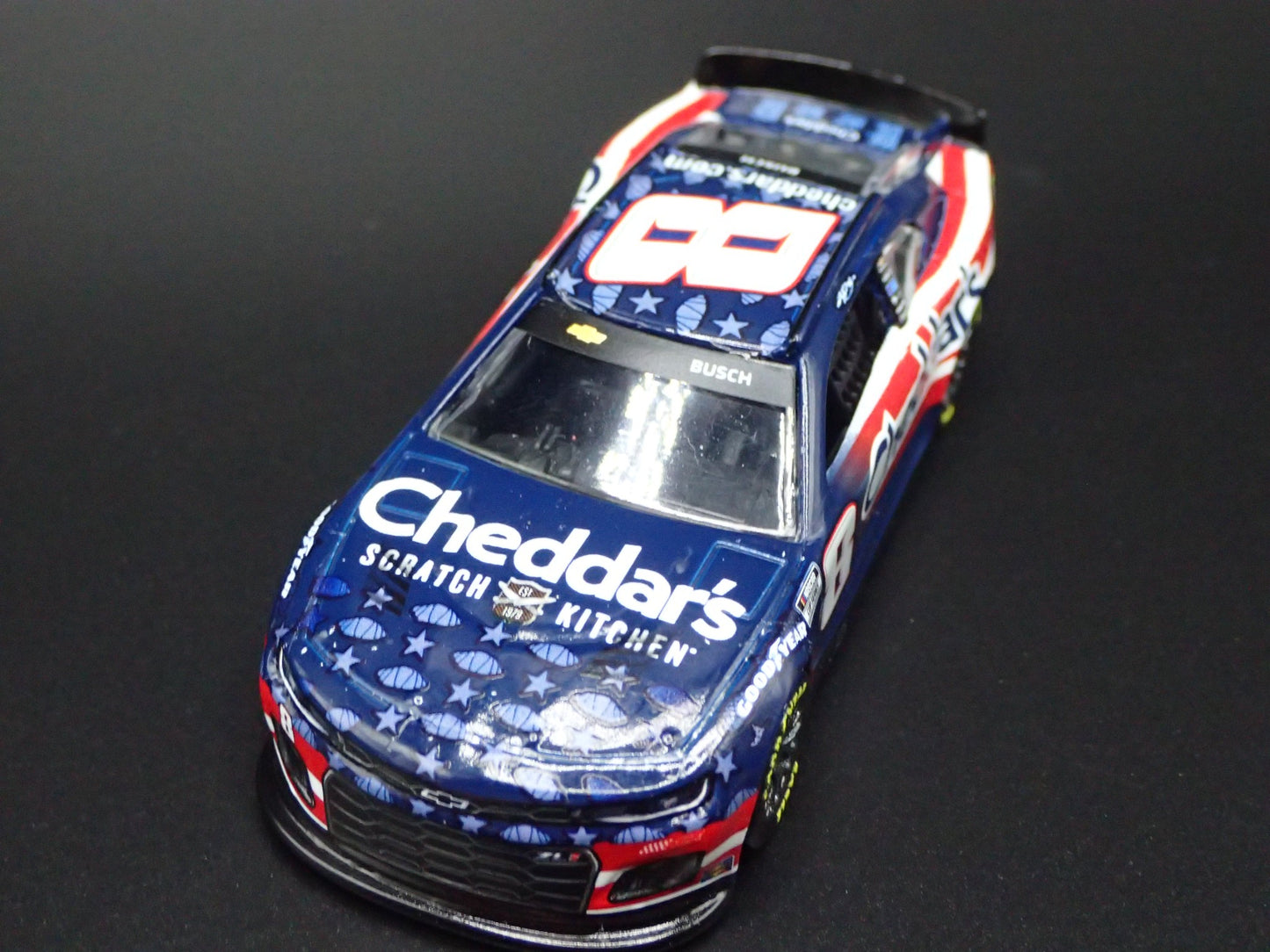 2024 24 CHEVROLET CAMARO ZL1 8 KYLE BUSCH CHEDDARS NASCAR 1:64 DIECAST MODEL CAR