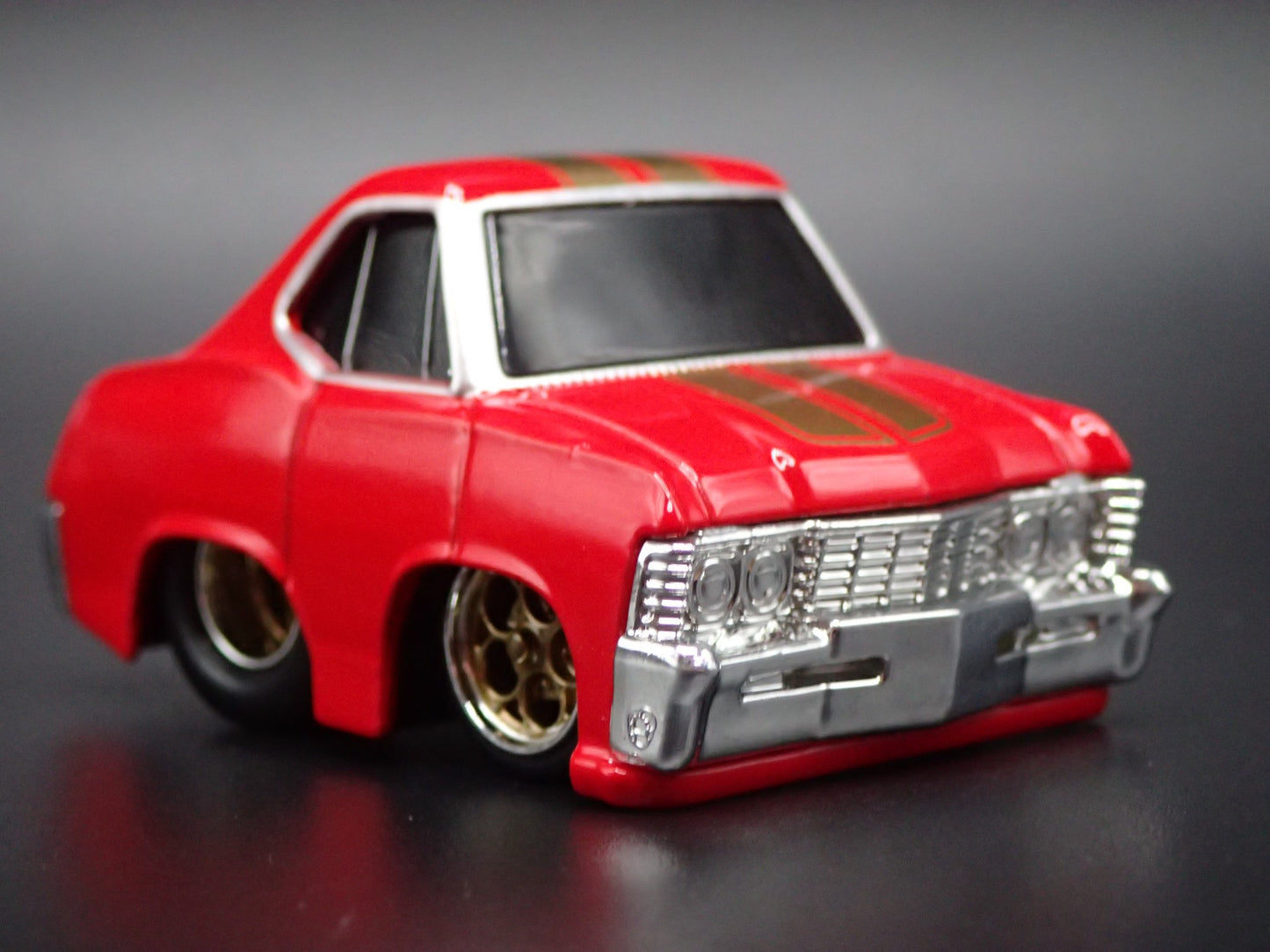 1967 67 CHEVY CHEVROLET IMPALA CAR TUNED RED 1:64 SCALE DIECAST MODEL CAR