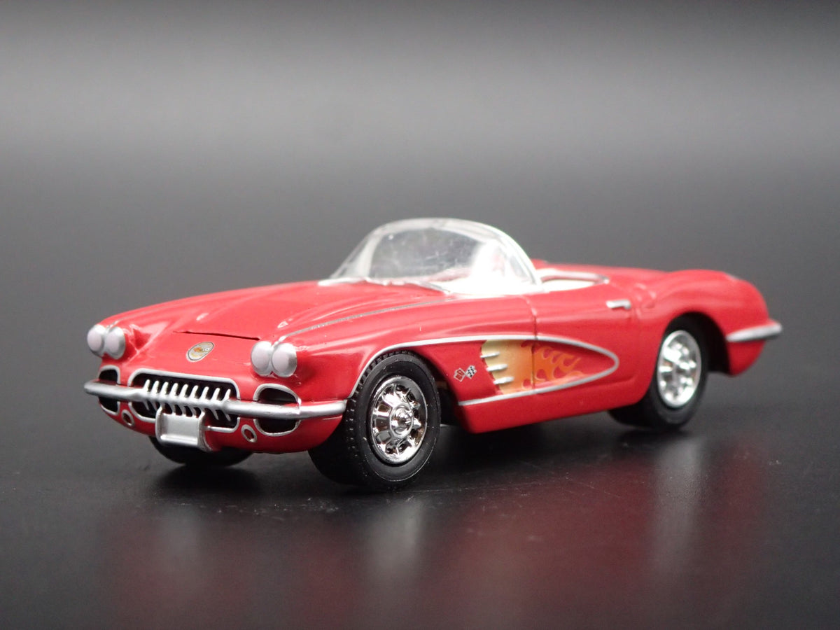 1960 60 CHEVY CHEVROLET CORVETTE CONVERTIBLE RED 1:64 SCALE DIECAST MODEL CAR