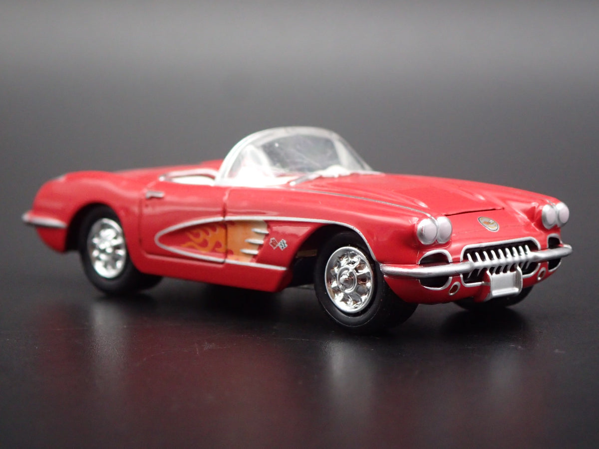 1960 60 CHEVY CHEVROLET CORVETTE CONVERTIBLE RED 1:64 SCALE DIECAST MODEL CAR