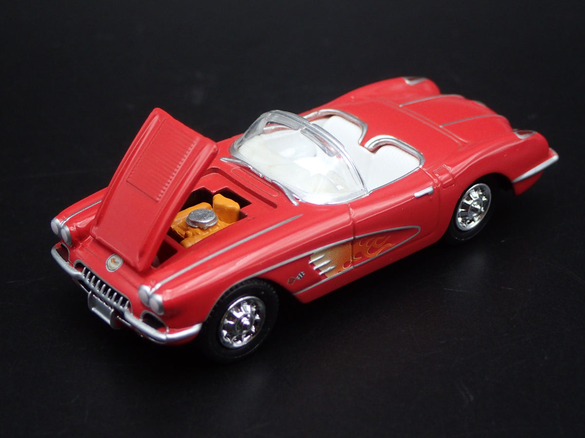 1960 60 CHEVY CHEVROLET CORVETTE CONVERTIBLE RED 1:64 SCALE DIECAST MODEL CAR
