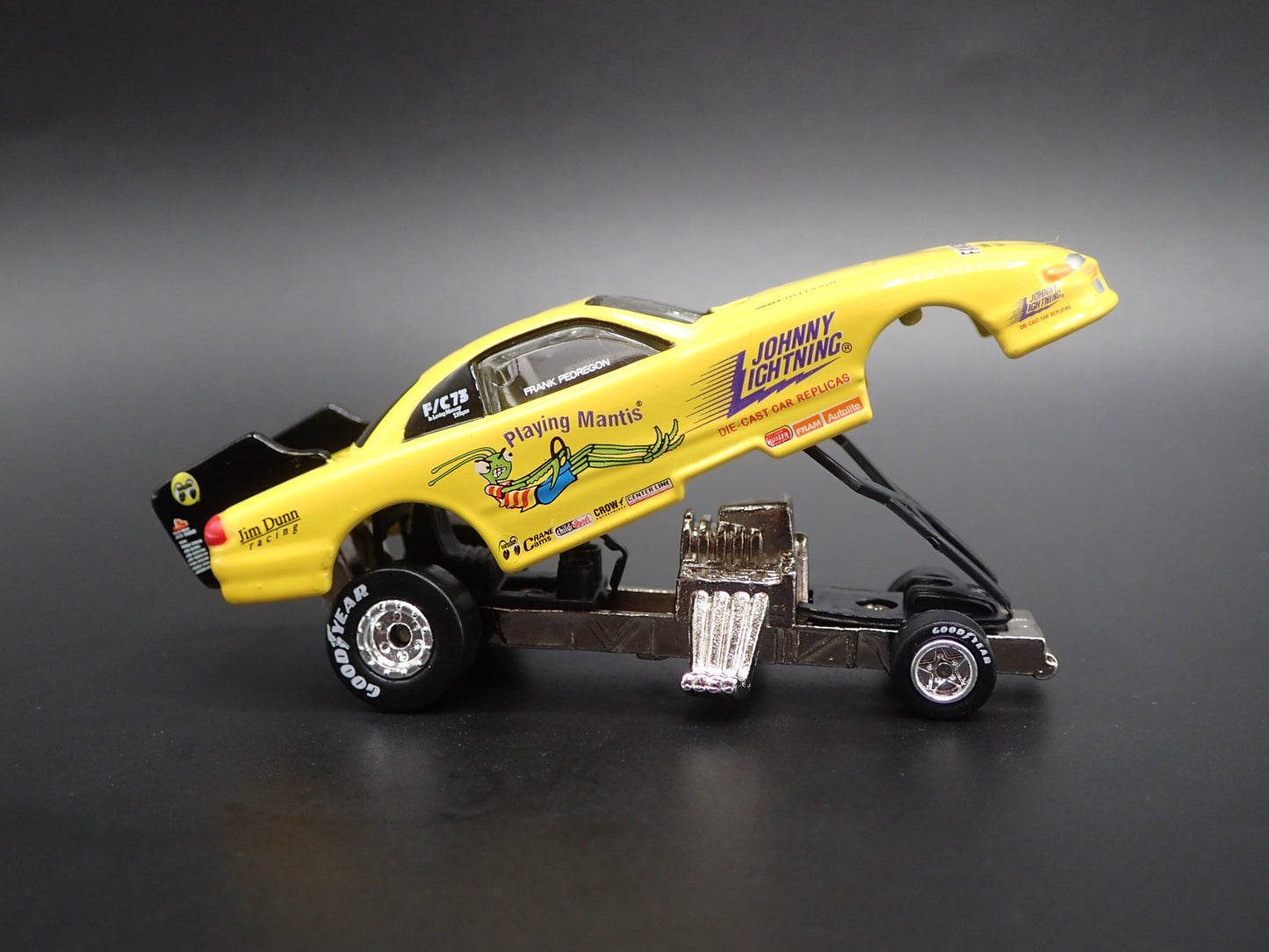 1998 DODGE NHRA FUNNY CAR JOHNNY LIGHTNING JIM DUNN 1/64 SCALE DIECAST MODEL CAR