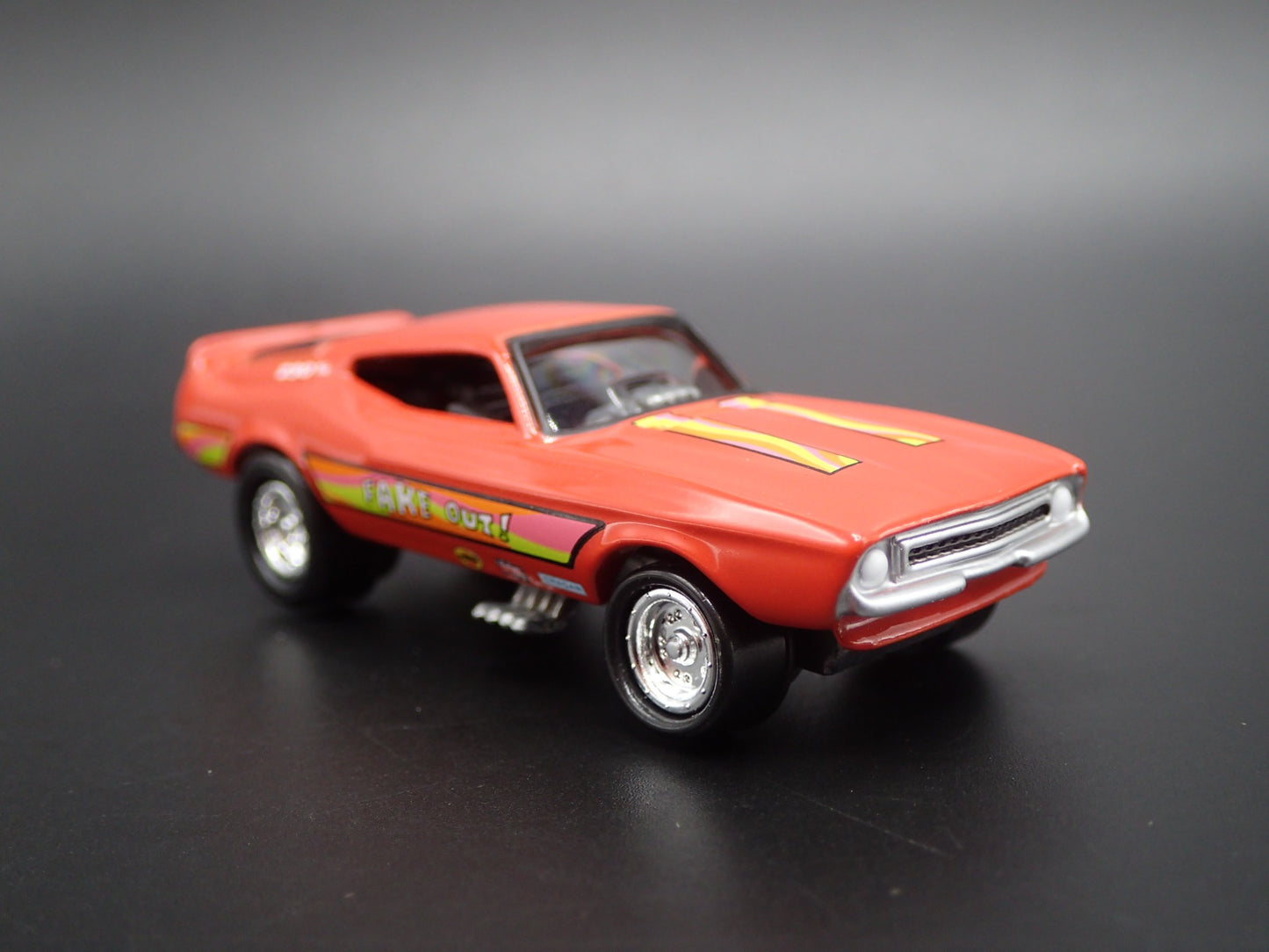 1971 71 FORD MUSTANG MACH 1 FAKE OUT FUNNY CAR NHRA 1/64 SCALE DIECAST MODEL CAR