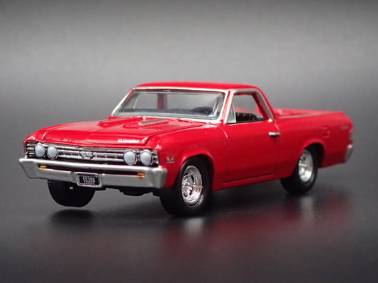 1967 67 CHEVY CHEVROLET EL CAMINO SS RED 1:64 SCALE DIORAMA DIECAST MODEL CAR
