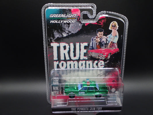 GREENLIGHT GREEN CHROME CHASE 1982 PLYMOUTH GRAN FURY TRUE ROMANCE HOLLYWOOD 43