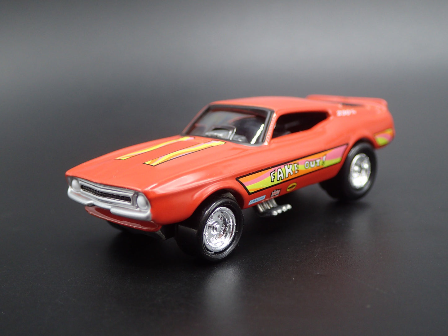 1971 71 FORD MUSTANG MACH 1 FAKE OUT FUNNY CAR NHRA 1/64 SCALE DIECAST MODEL CAR