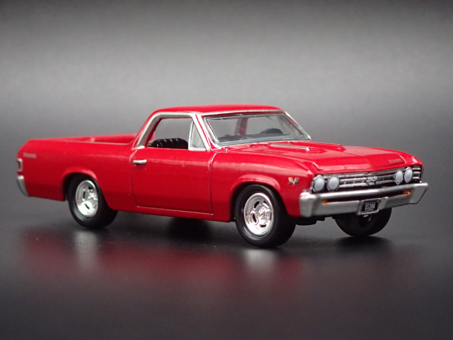 1967 67 CHEVY CHEVROLET EL CAMINO SS RED 1:64 SCALE DIORAMA DIECAST MODEL CAR