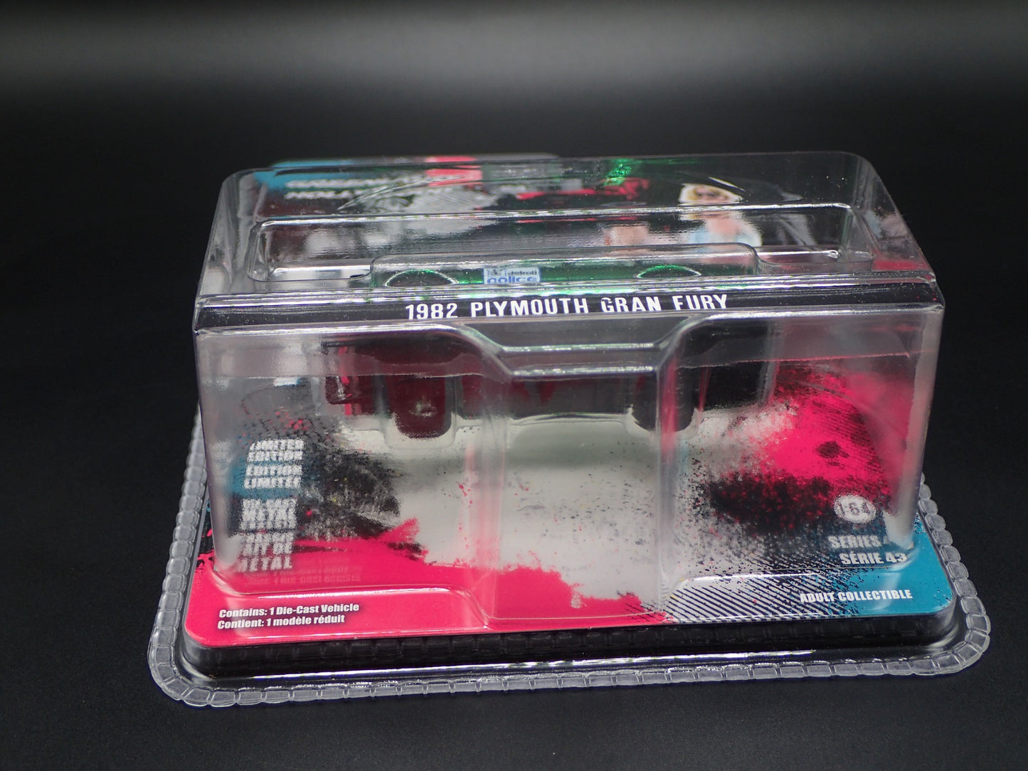 GREENLIGHT GREEN CHROME CHASE 1982 PLYMOUTH GRAN FURY TRUE ROMANCE HOLLYWOOD 43