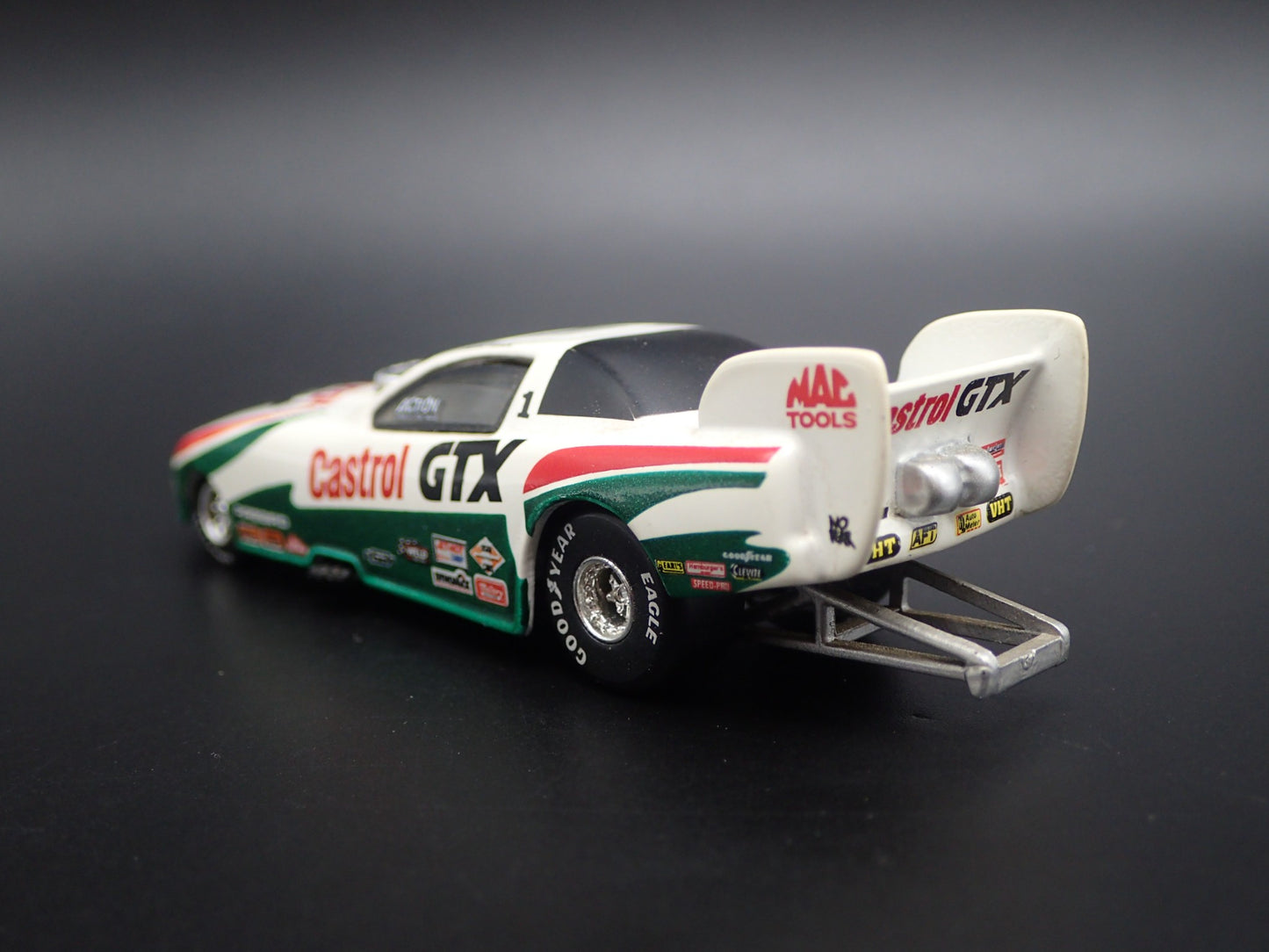 1996 PONTIAC FIREBIRD FUNNY CAR NHRA CASTROL GTX 1/64 SCALE DIECAST MODEL CAR