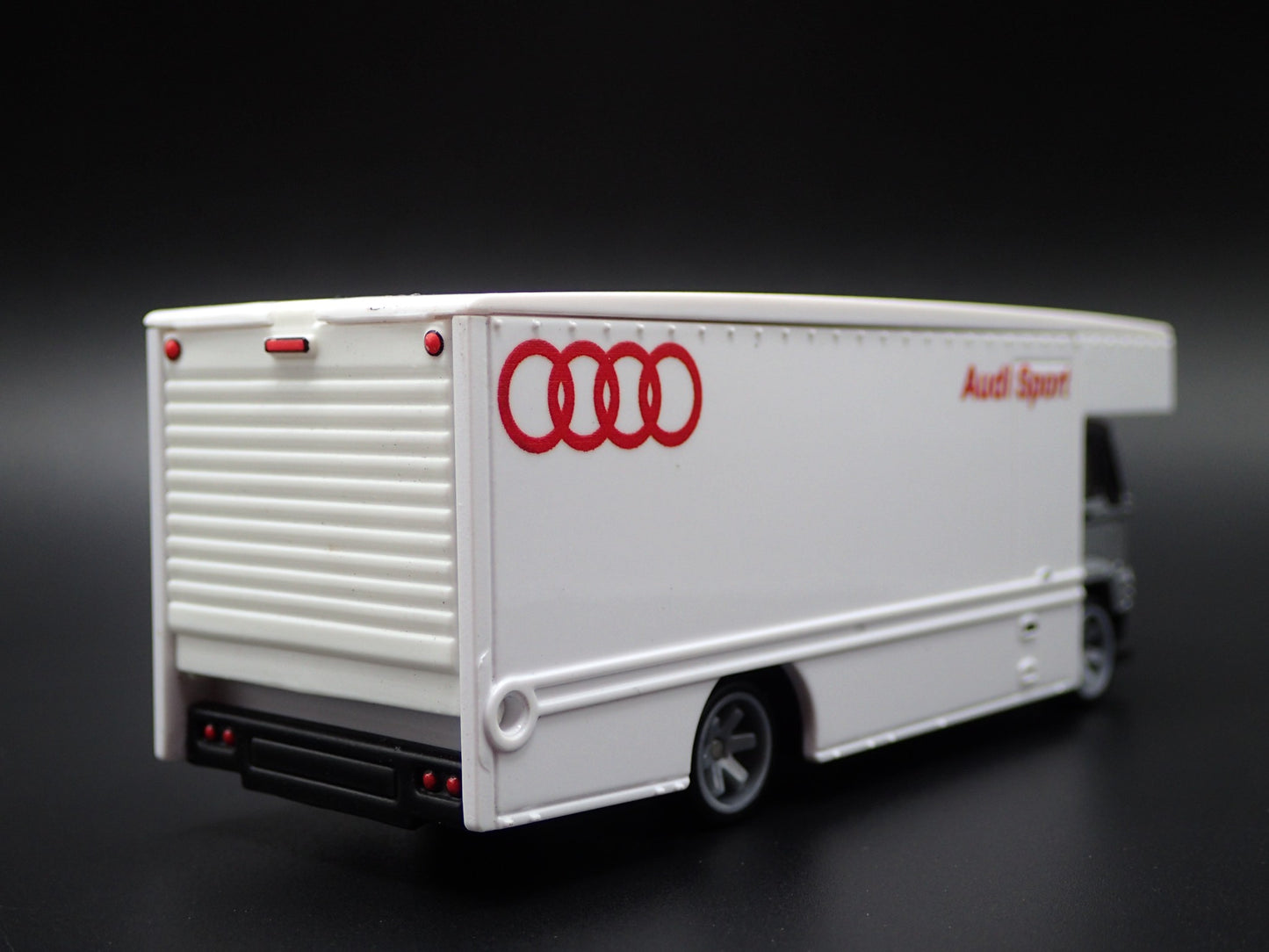 VINTAGE FLAT NOSE CAR HAULER TRANSPORTER TRUCK AUDI 1:64 SCALE DIECAST MODEL CAR