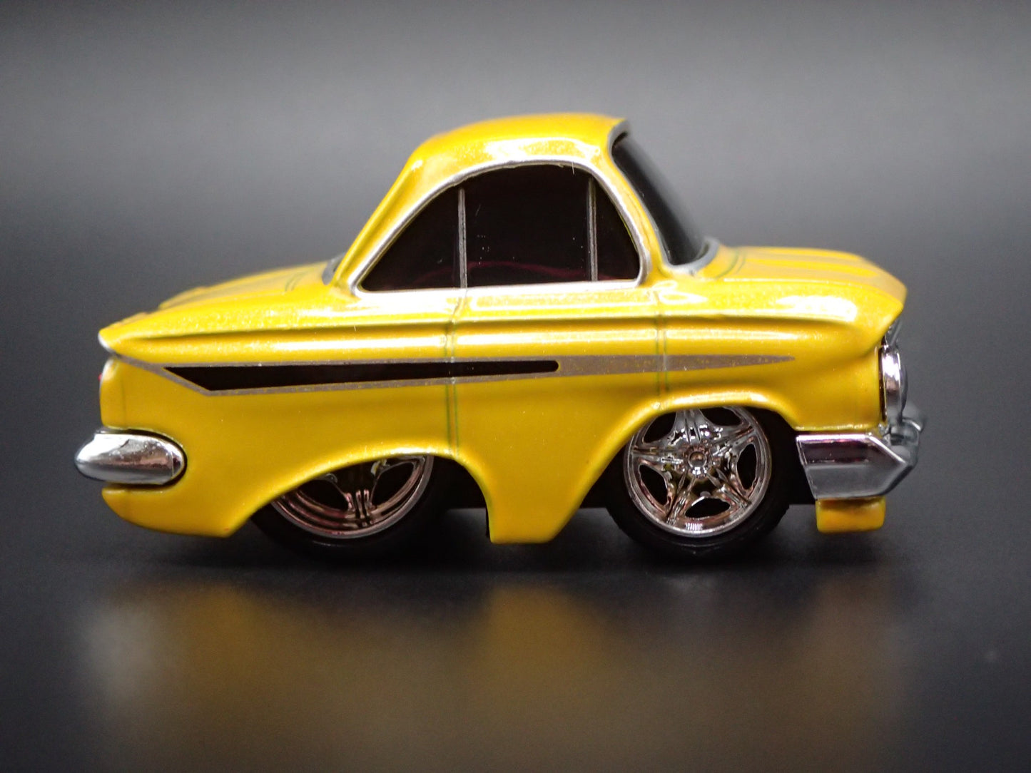 1961 61 CHEVY CHEVROLET IMPALA CAR TUNED YELLOW 1:64 SCALE DIECAST MODEL CAR