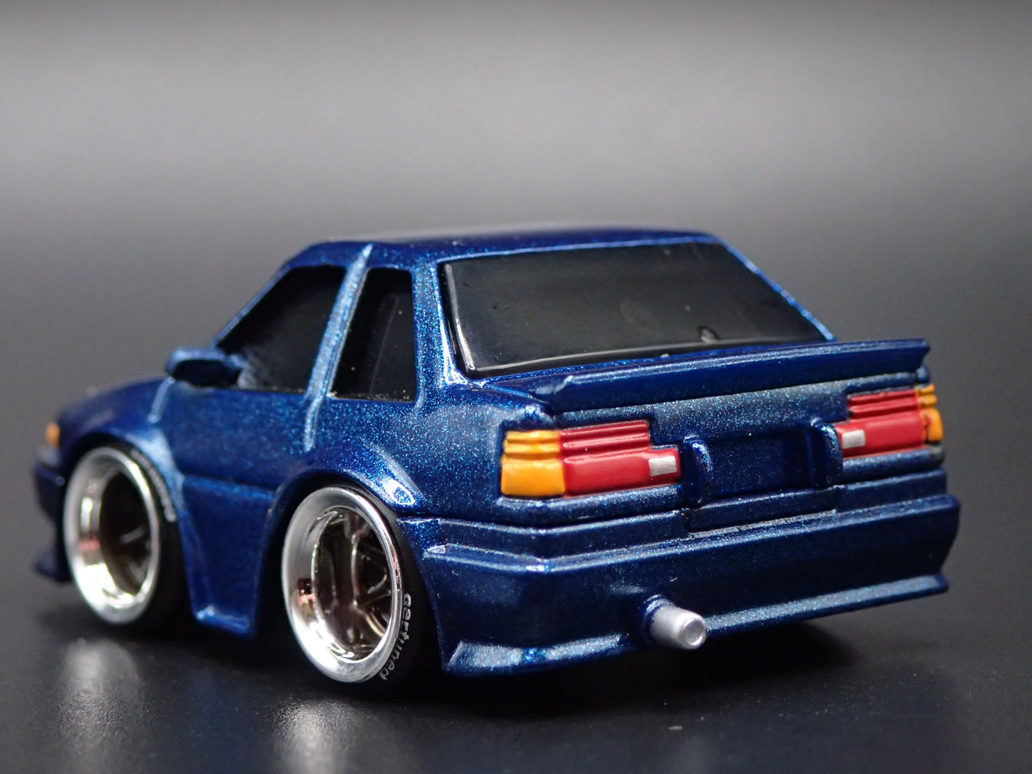 1983-1987 TOYOTA COROLLA CAR TUNED BLUE JDM 1/64 SCALE DIORMA DIECAST MODEL CAR