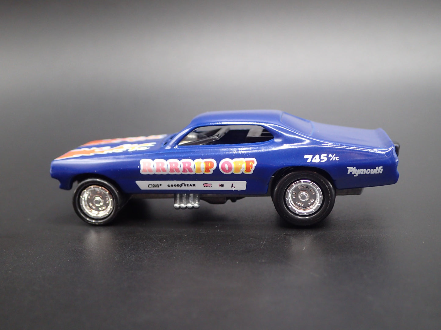 1971 71 PLYMOUTH DUSTER NHRA FUNNY CAR RRRRIP OFF  1/64 SCALE DIECAST MODEL CAR