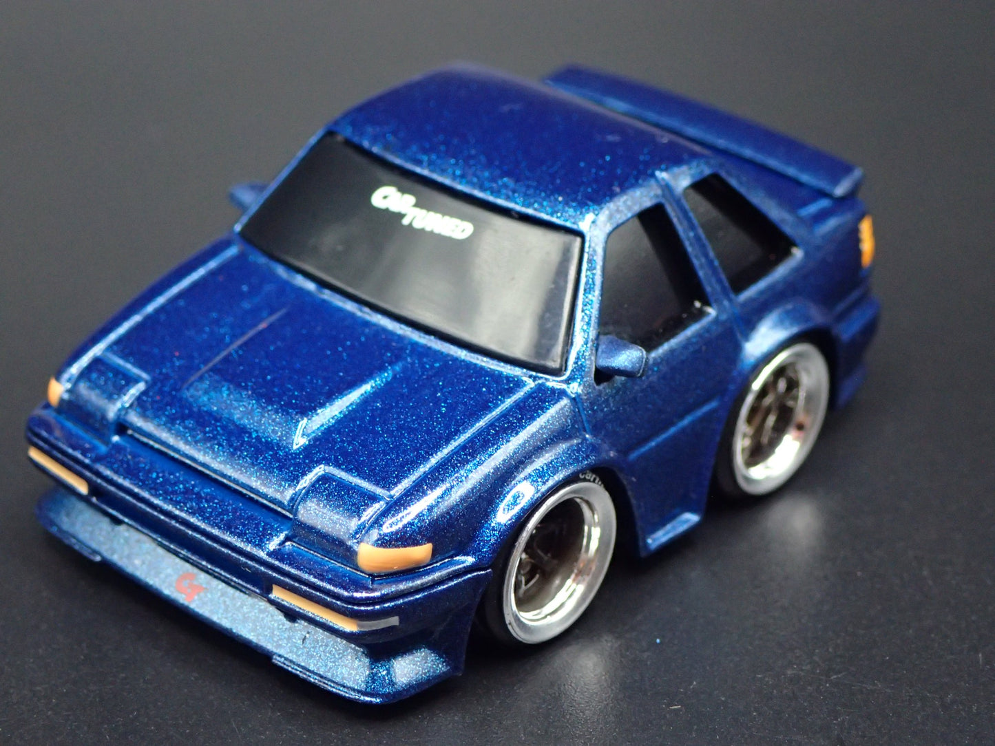 1983-1987 TOYOTA COROLLA CAR TUNED BLUE JDM 1/64 SCALE DIORMA DIECAST MODEL CAR