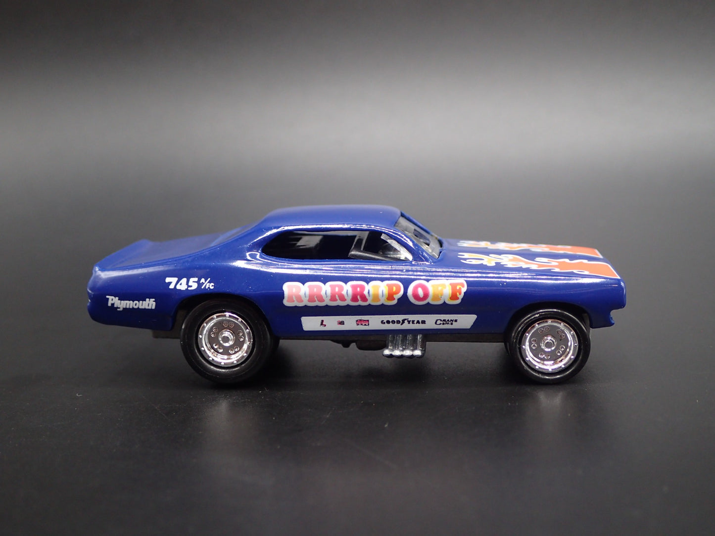 1971 71 PLYMOUTH DUSTER NHRA FUNNY CAR RRRRIP OFF  1/64 SCALE DIECAST MODEL CAR