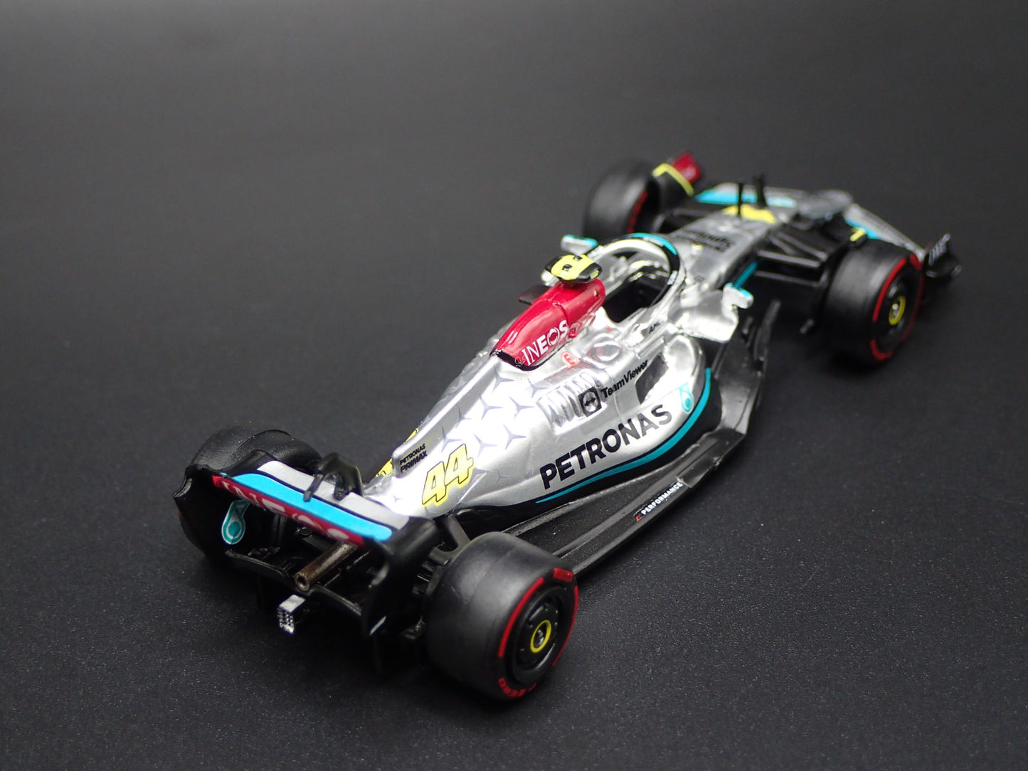 MERCEDES-AMG F1 W13 E PERFORMANCE LEWIS HAMILTON 44 1:64 SCALE DIECAST MODEL CAR