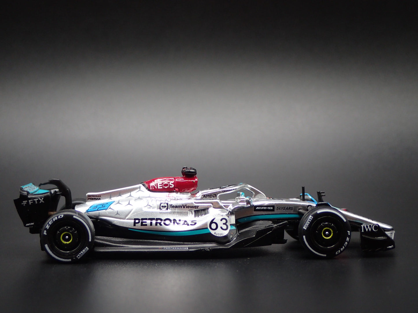 MERCEDES-AMG F1 W13 E PERFORMANCE GEORGE RUSSELL 63 1:64 SCALE DIECAST MODEL CAR