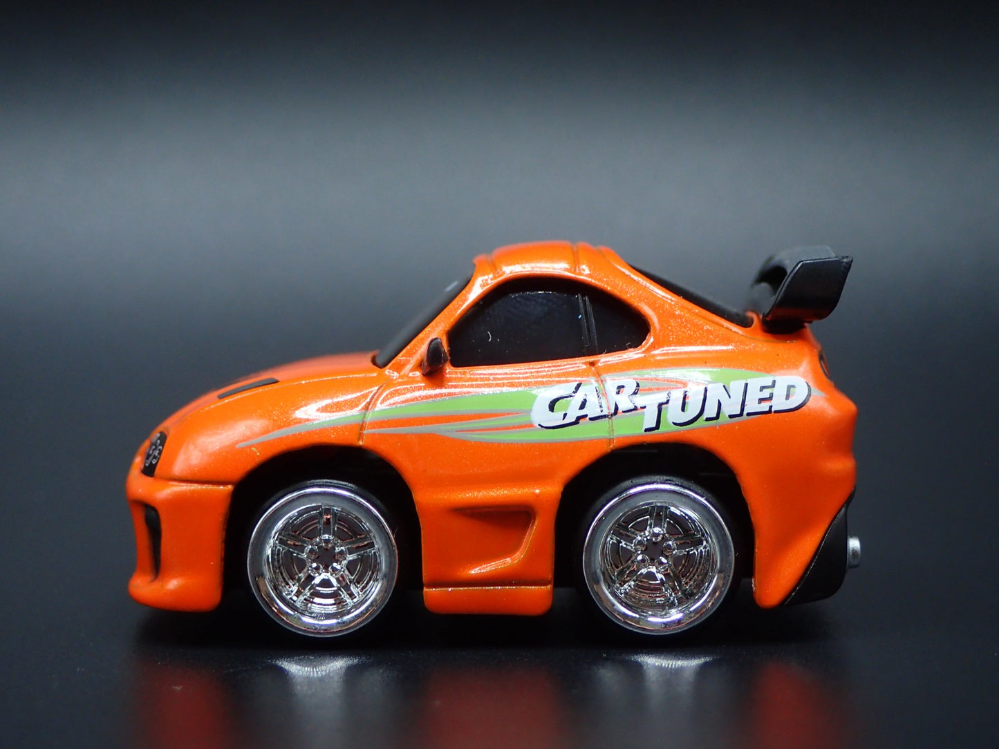 1993-2002 TOYOTA SUPRA CAR TUNED ORANGE JDM 1/64 SCALE DIORAMA DIECAST MODEL CAR