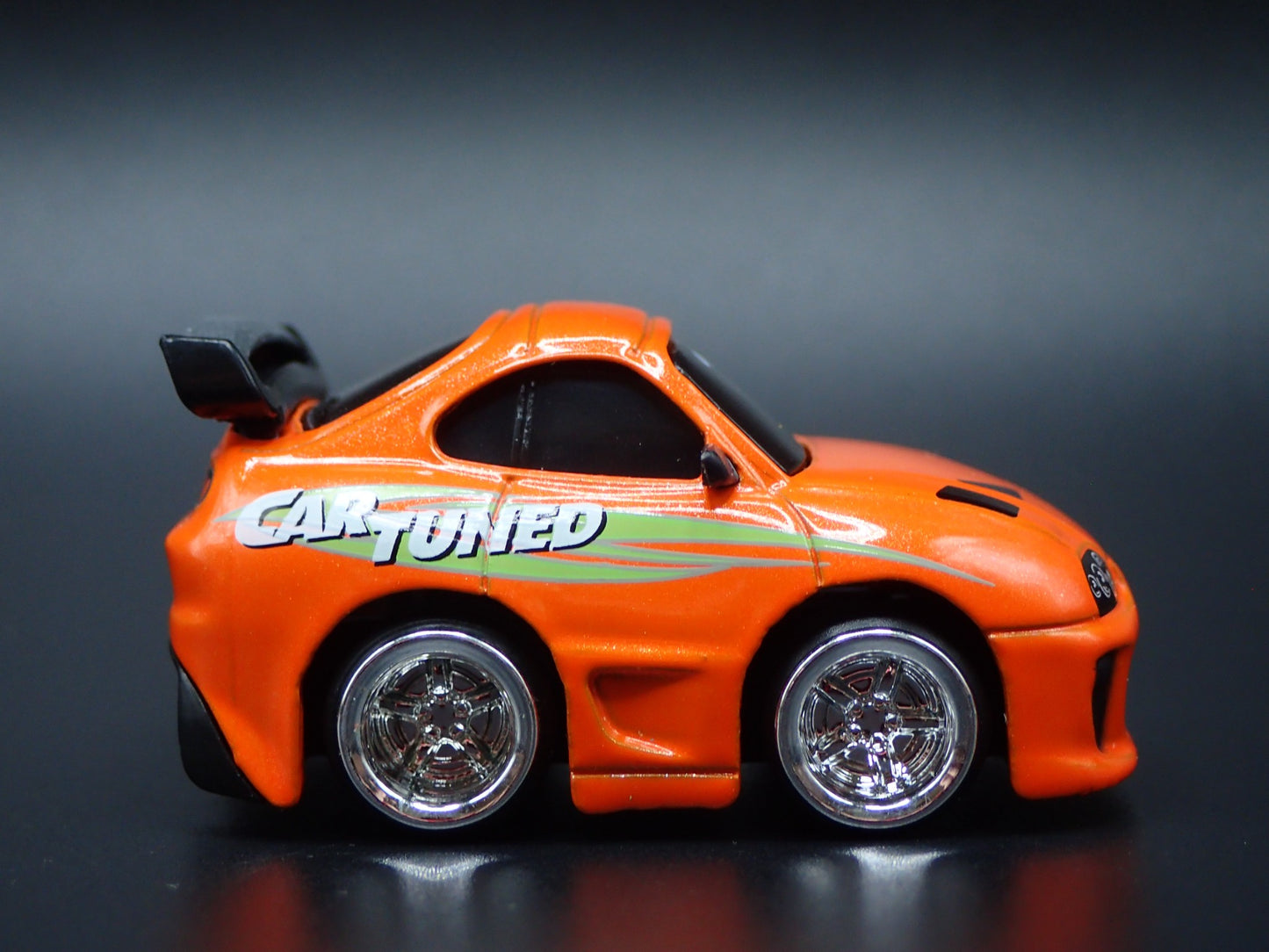 1993-2002 TOYOTA SUPRA CAR TUNED ORANGE JDM 1/64 SCALE DIORAMA DIECAST MODEL CAR