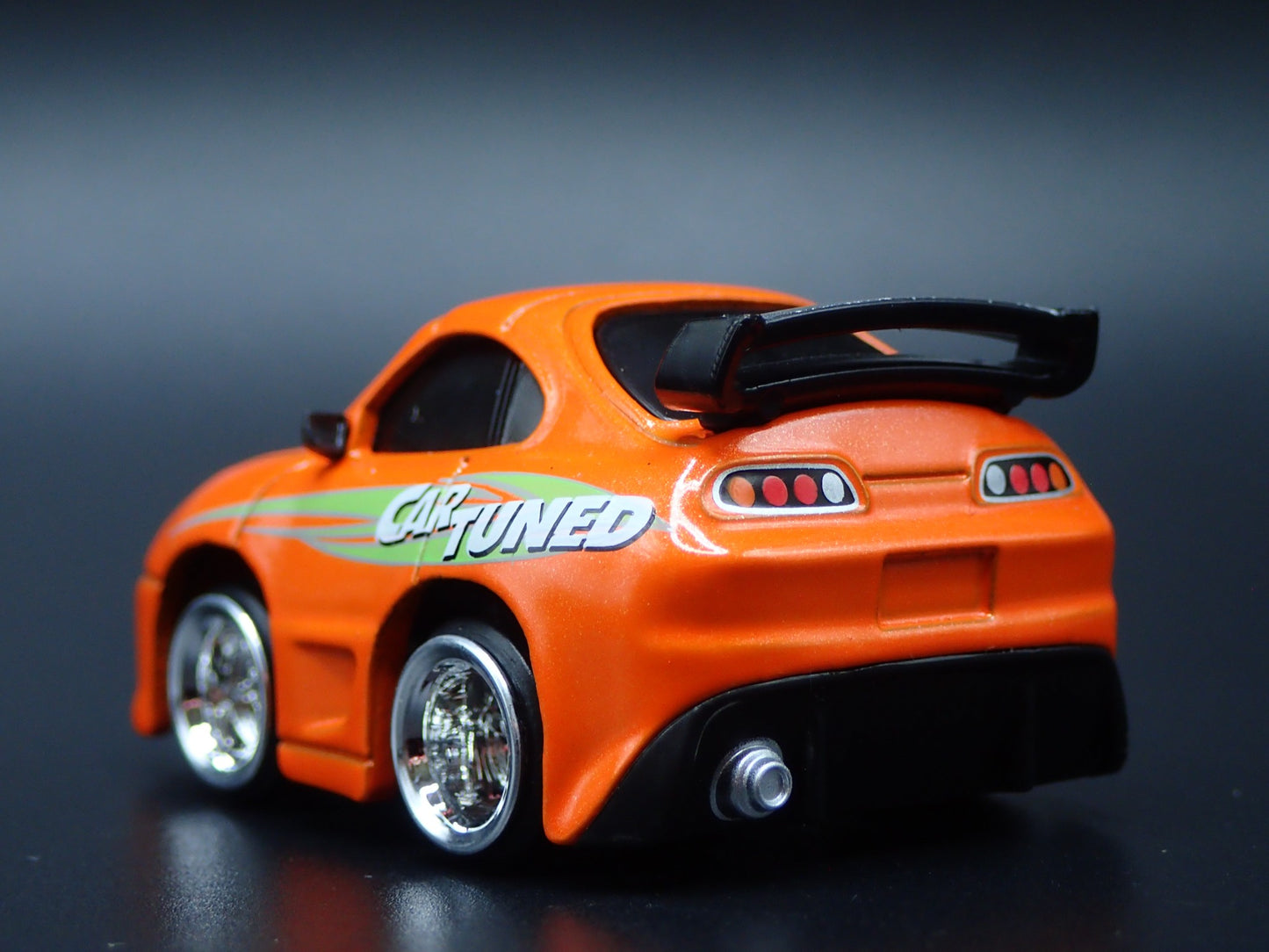 1993-2002 TOYOTA SUPRA CAR TUNED ORANGE JDM 1/64 SCALE DIORAMA DIECAST MODEL CAR