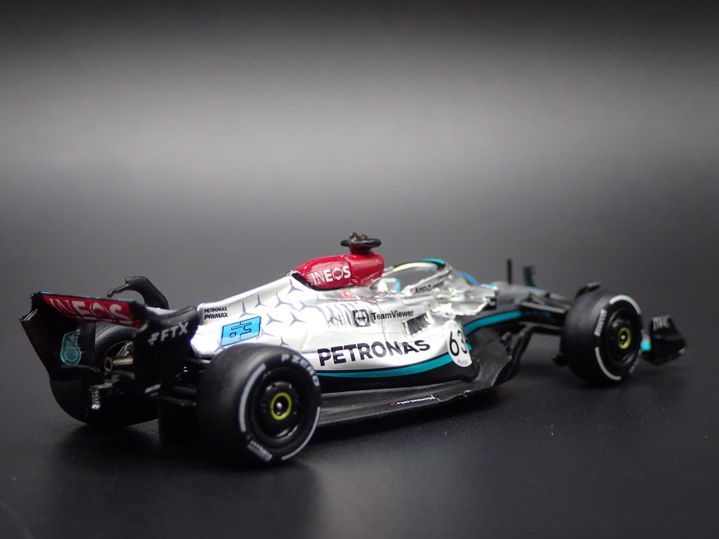 MERCEDES-AMG F1 W13 E PERFORMANCE GEORGE RUSSELL 63 1:64 SCALE DIECAST MODEL CAR