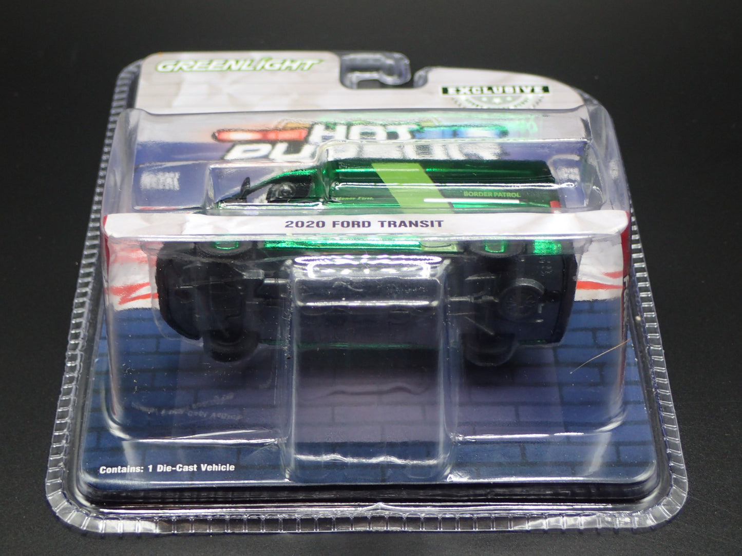 2025 GREENLIGHT GREEN MACHINE 2020 FORD TRANSIT VAN US CUSTOMS BORDER PATROL
