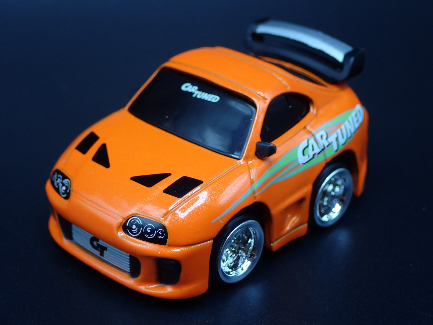 1993-2002 TOYOTA SUPRA CAR TUNED ORANGE JDM 1/64 SCALE DIORAMA DIECAST MODEL CAR