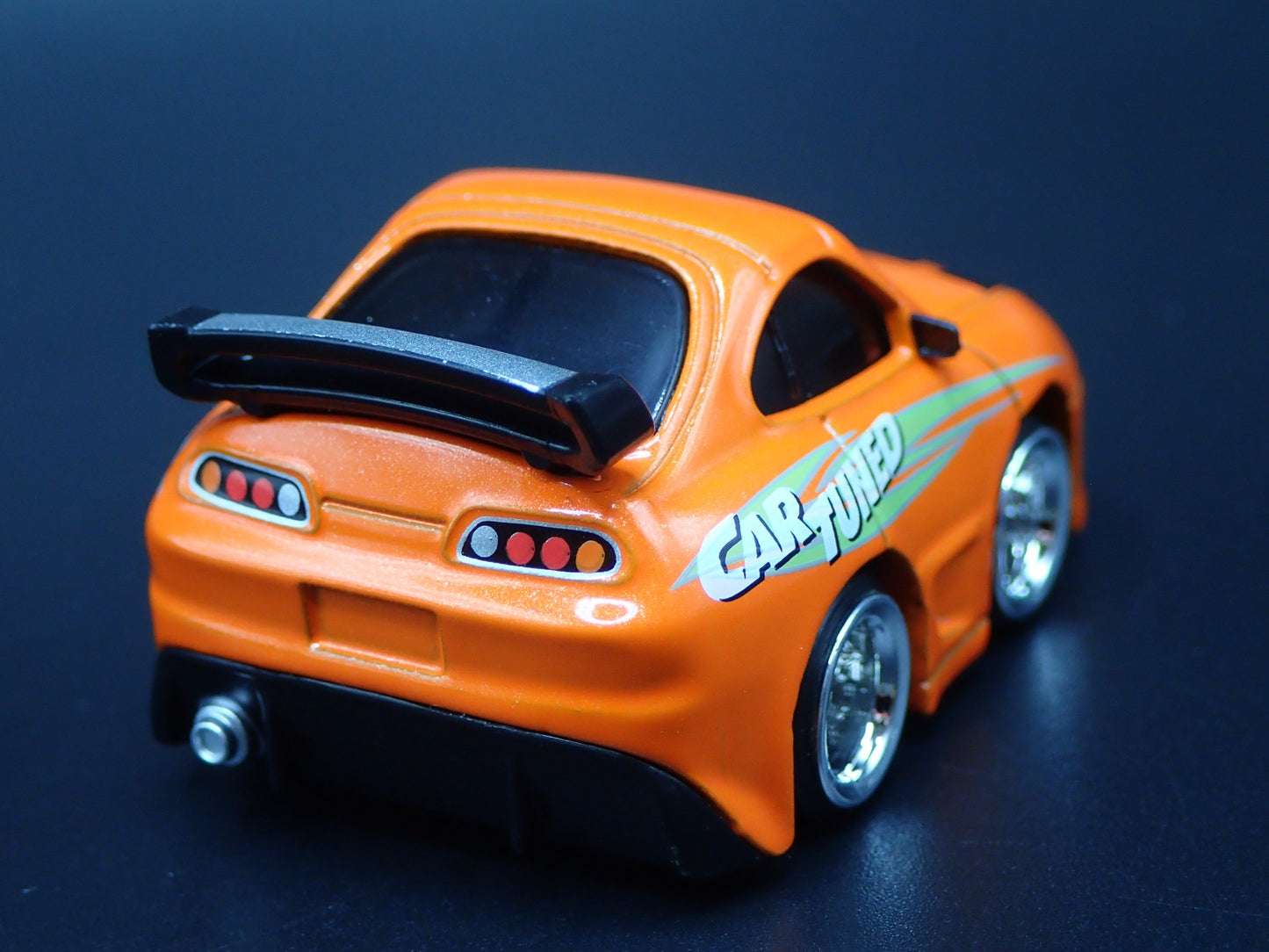 1993-2002 TOYOTA SUPRA CAR TUNED ORANGE JDM 1/64 SCALE DIORAMA DIECAST MODEL CAR