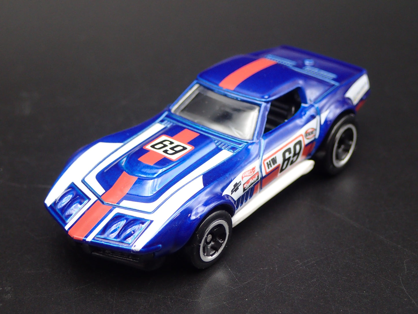 1969 69 CHEVY CHEVROLET COPO CORVETTE RACING BLUE 1:64 SCALE DIECAST MODEL CAR