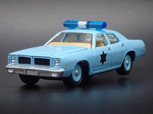 1977 77 DODGE MONACO SHERIFF POLICE 1:64 SCALE COLLECTIBLE DIECAST MODEL CAR