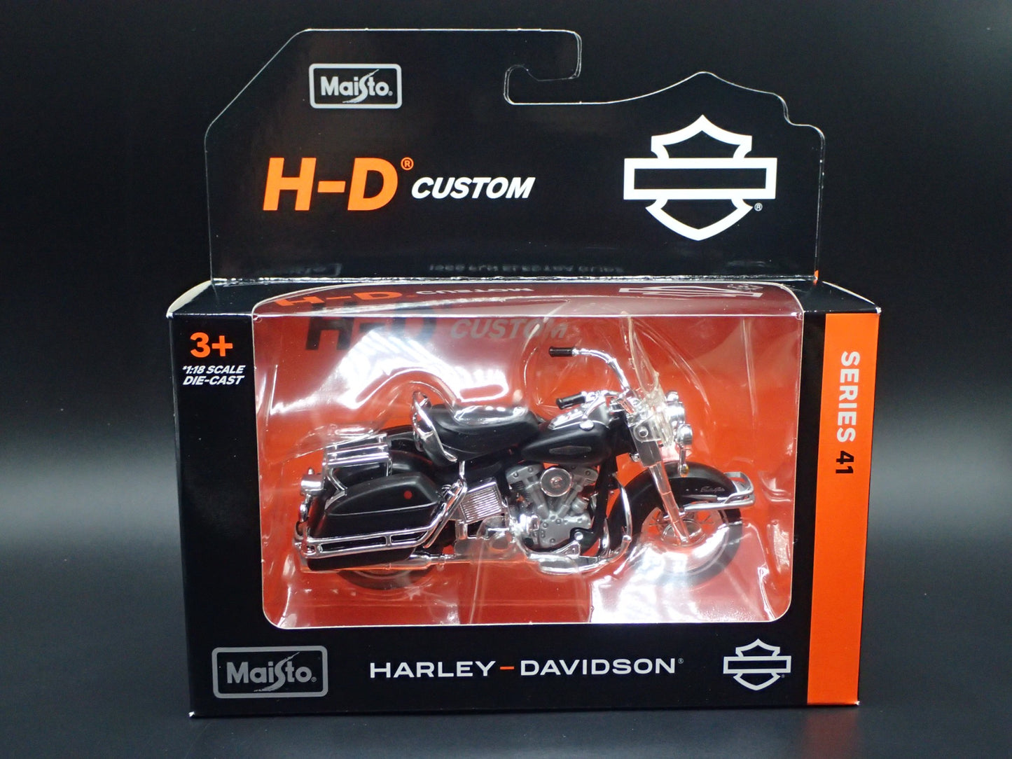 1966 66 FLH ELECTRA GLIDE HARLEY DAVIDSON SERIES 41 1/18 DIECAST MOTORCYCLE BIKE