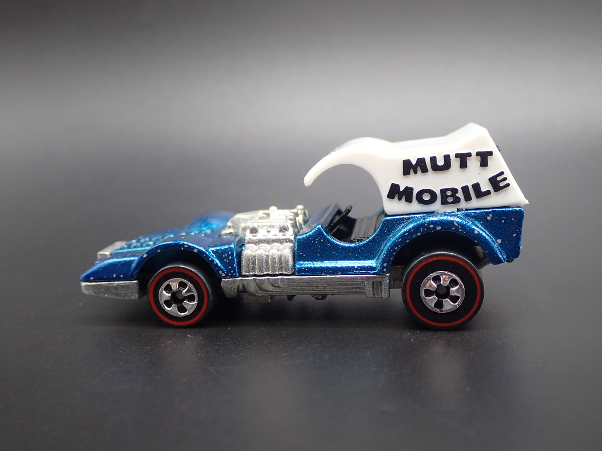 MUTT MOBILE HOT ROD BARN FIND PAINT FLAKE 1/64 SCALE DIORAMA DIECAST MODEL CAR-Burning Rubber Toy Company