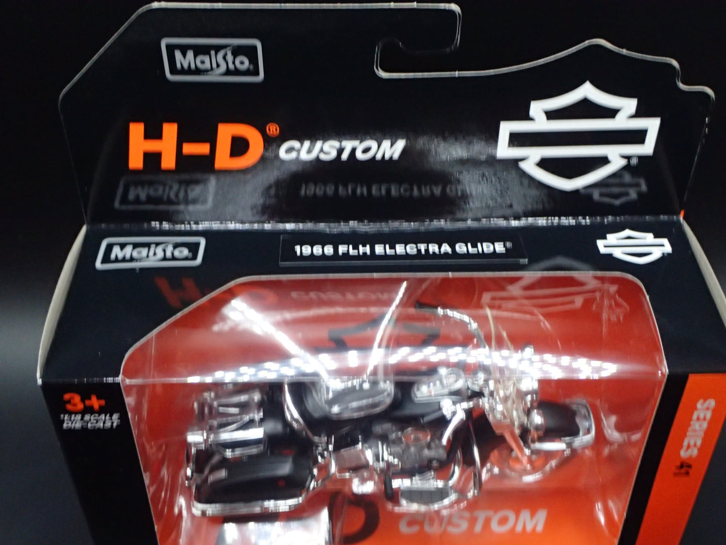 1966 66 FLH ELECTRA GLIDE HARLEY DAVIDSON SERIES 41 1/18 DIECAST MOTORCYCLE BIKE