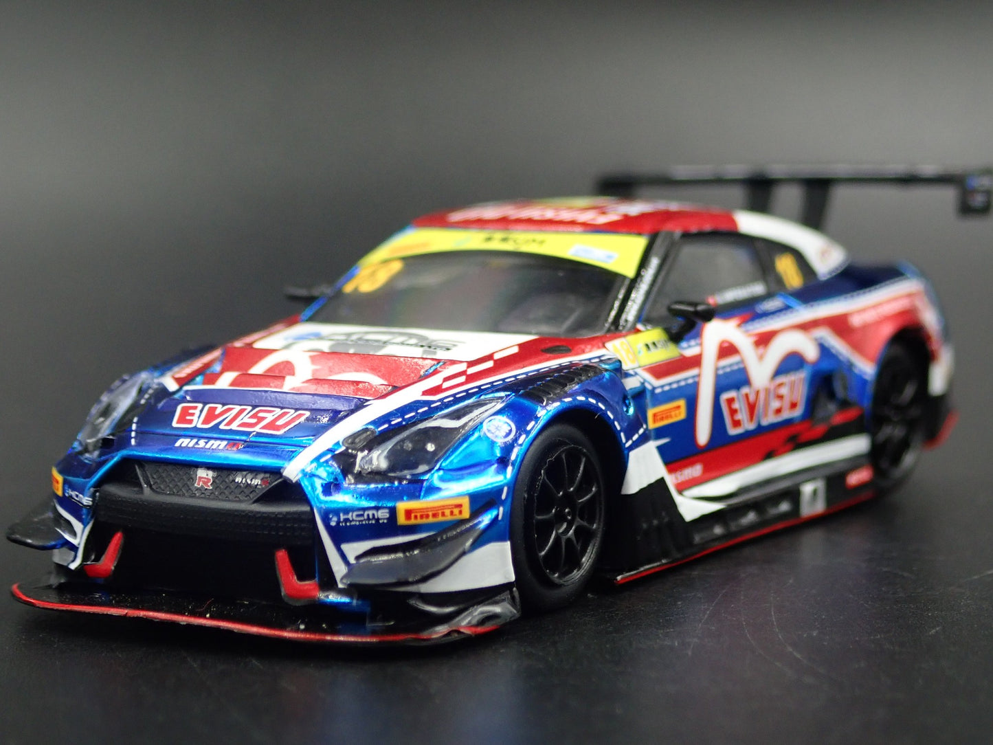 NISSAN GTR R35 NISMO  GT3 - KCMG -10TH FIA GT WORLD 1:64 SCALE DIECAST MODEL CAR