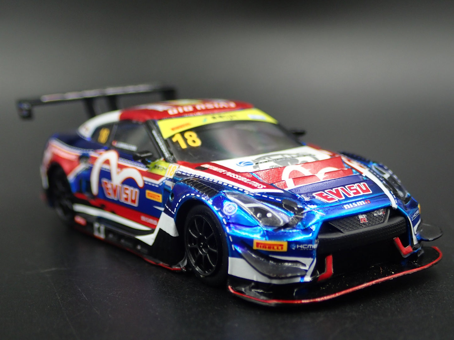 NISSAN GTR R35 NISMO  GT3 - KCMG -10TH FIA GT WORLD 1:64 SCALE DIECAST MODEL CAR