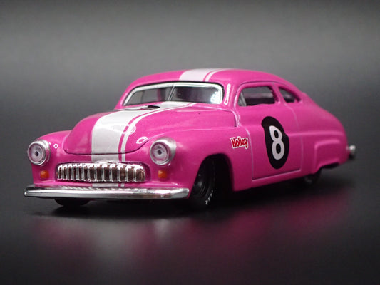 1949 49 MERCURY MERC COUPE HOLLEY PINK RARE 1:64 SCALE DIORAMA DIECAST MODEL CAR