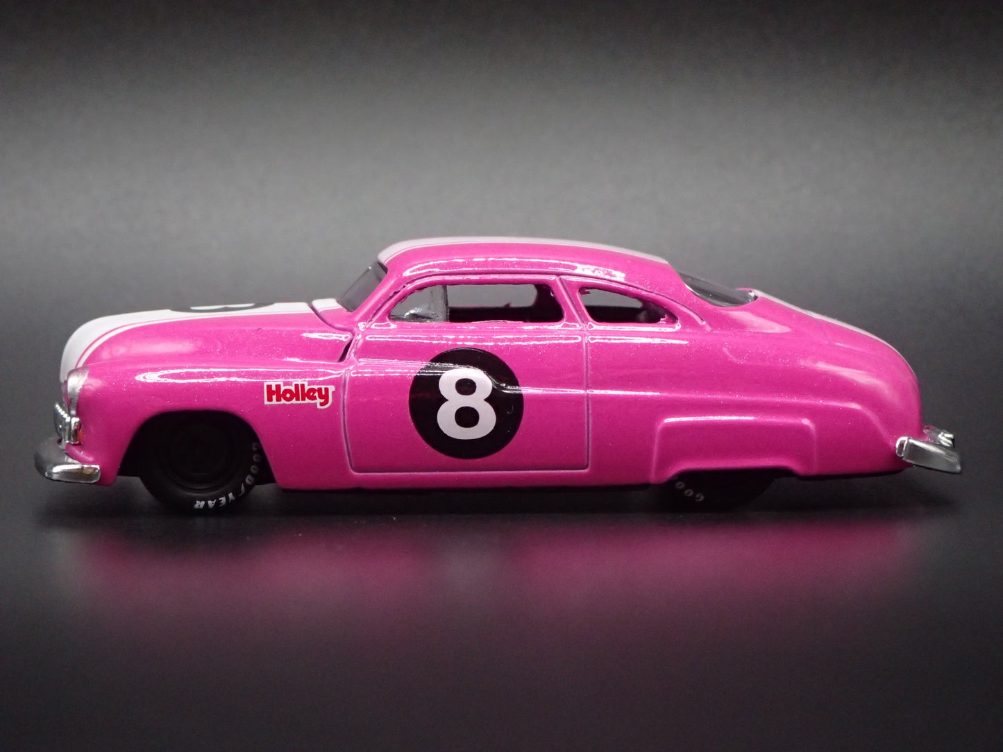 1949 49 MERCURY MERC COUPE HOLLEY PINK RARE 1:64 SCALE DIORAMA DIECAST MODEL CAR