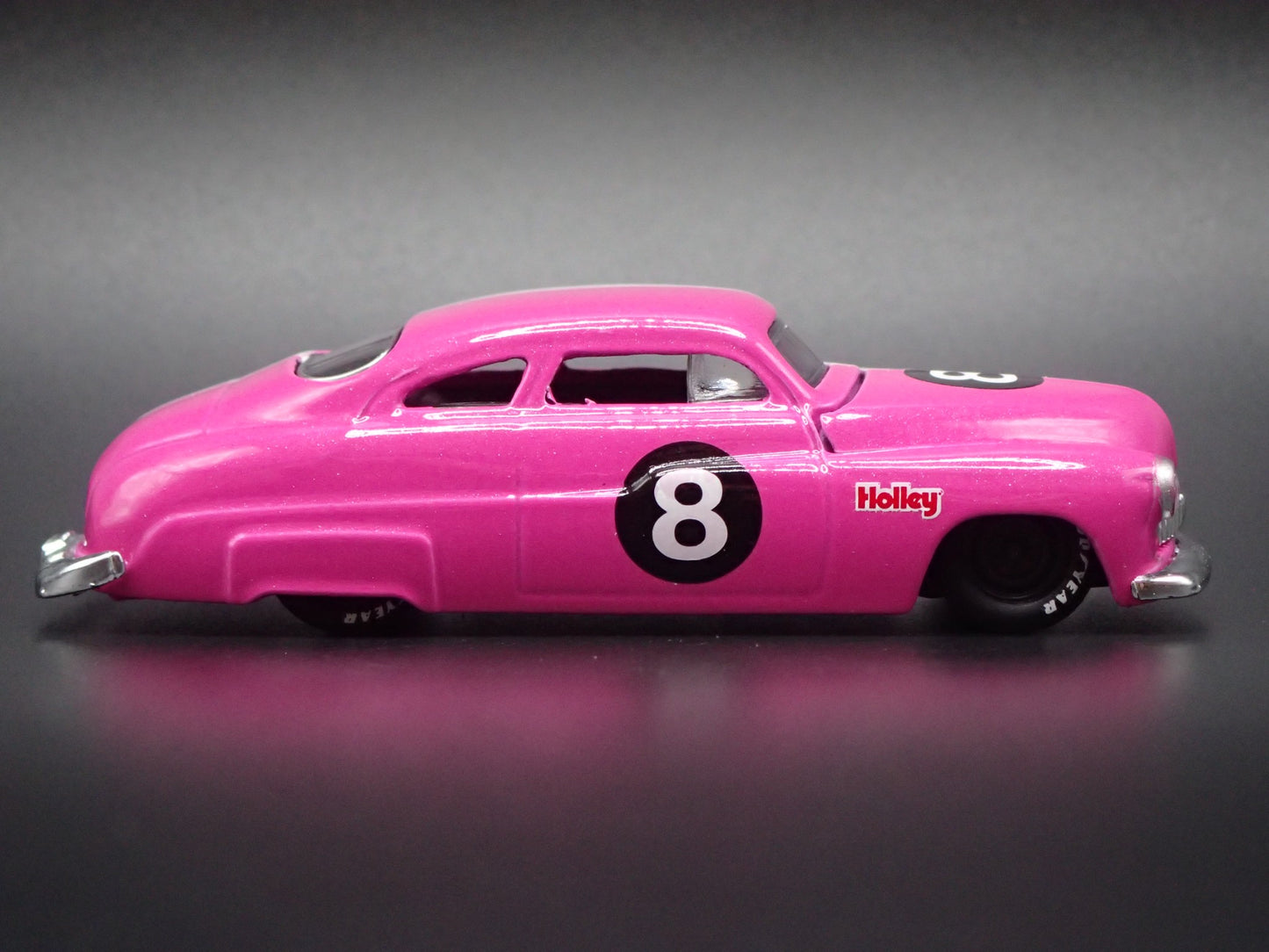 1949 49 MERCURY MERC COUPE HOLLEY PINK RARE 1:64 SCALE DIORAMA DIECAST MODEL CAR