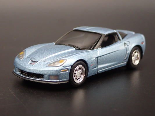 2005-2013 CHEVY CHEVROLET CORVETTE Z06 BLUE 1:64 SCALE DIORAMA DIECAST MODEL CAR