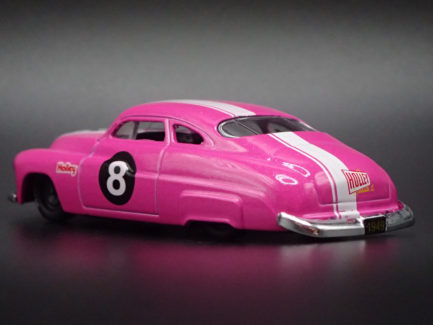 1949 49 MERCURY MERC COUPE HOLLEY PINK RARE 1:64 SCALE DIORAMA DIECAST MODEL CAR
