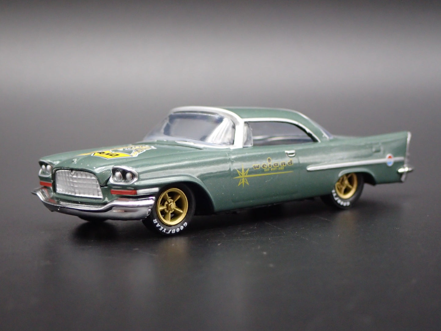 1957 57 CHRYSLER 300C WEIAND GREEN 1:64 SCALE COLLECTIBLE DIECAST MODEL CAR