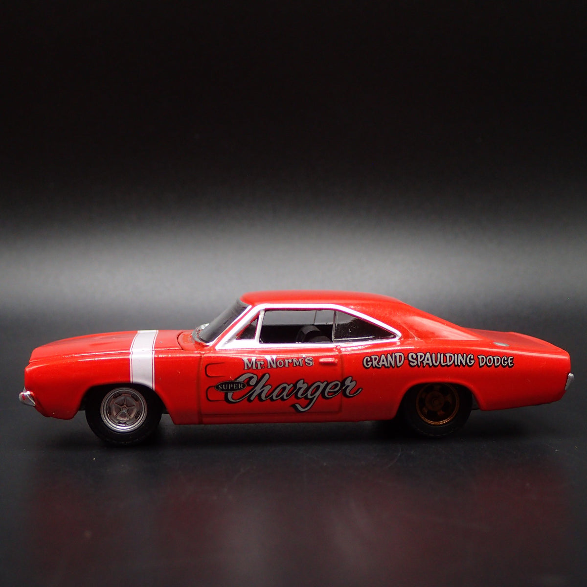1969 69 DODGE CHARGER MR NORMS SUPER CHARGER NHRA 1:64 SCALE DIECAST MODEL CAR-Burning Rubber Toy Company