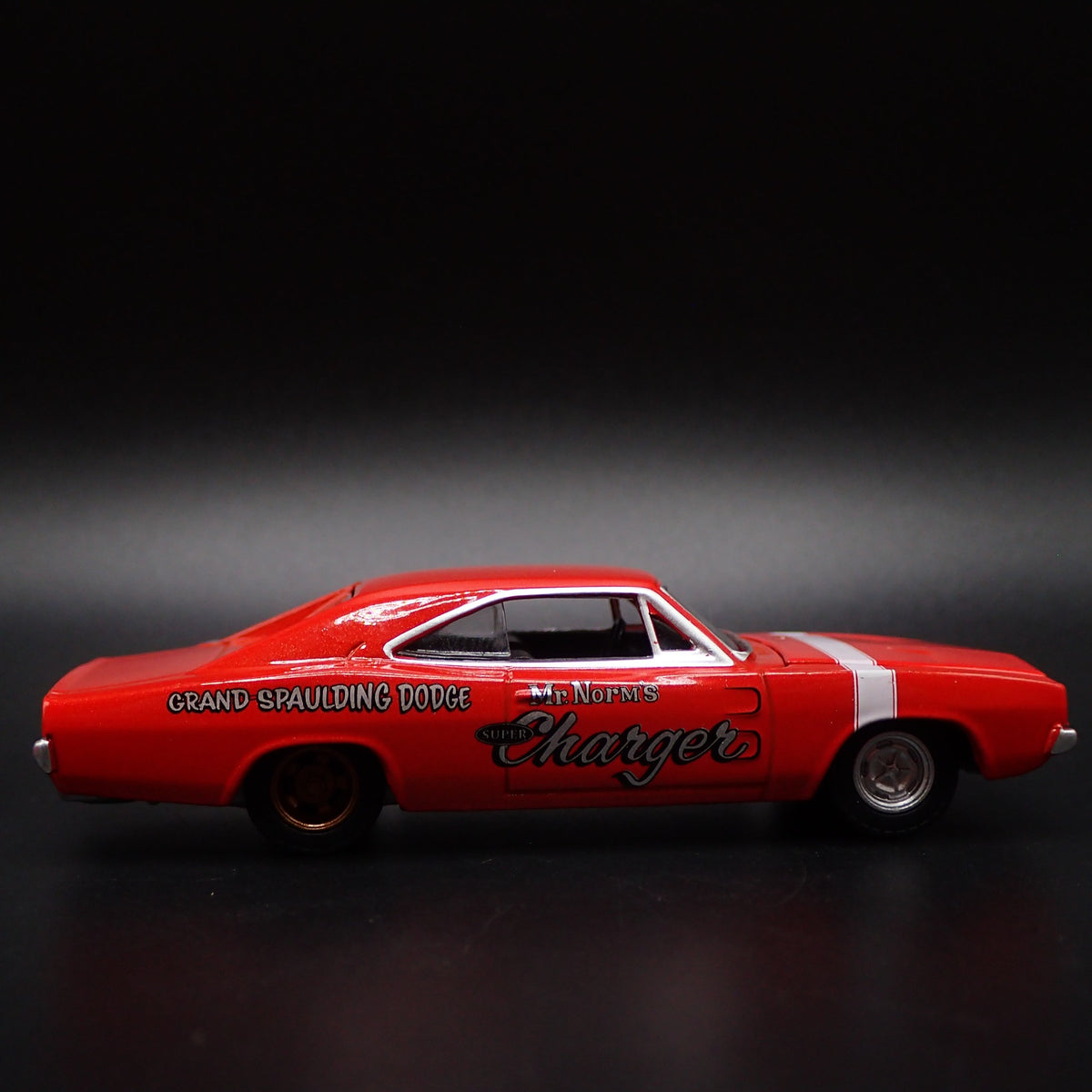 1969 69 DODGE CHARGER MR NORMS SUPER CHARGER NHRA 1:64 SCALE DIECAST MODEL CAR-Burning Rubber Toy Company