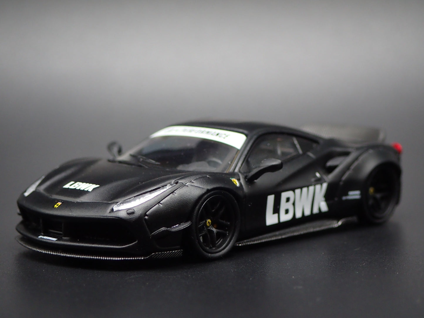 2015-2019 FERRARI 488 LBWK PERFORMANCE BLACK 1:64 SCALE DIECAST MODEL CAR