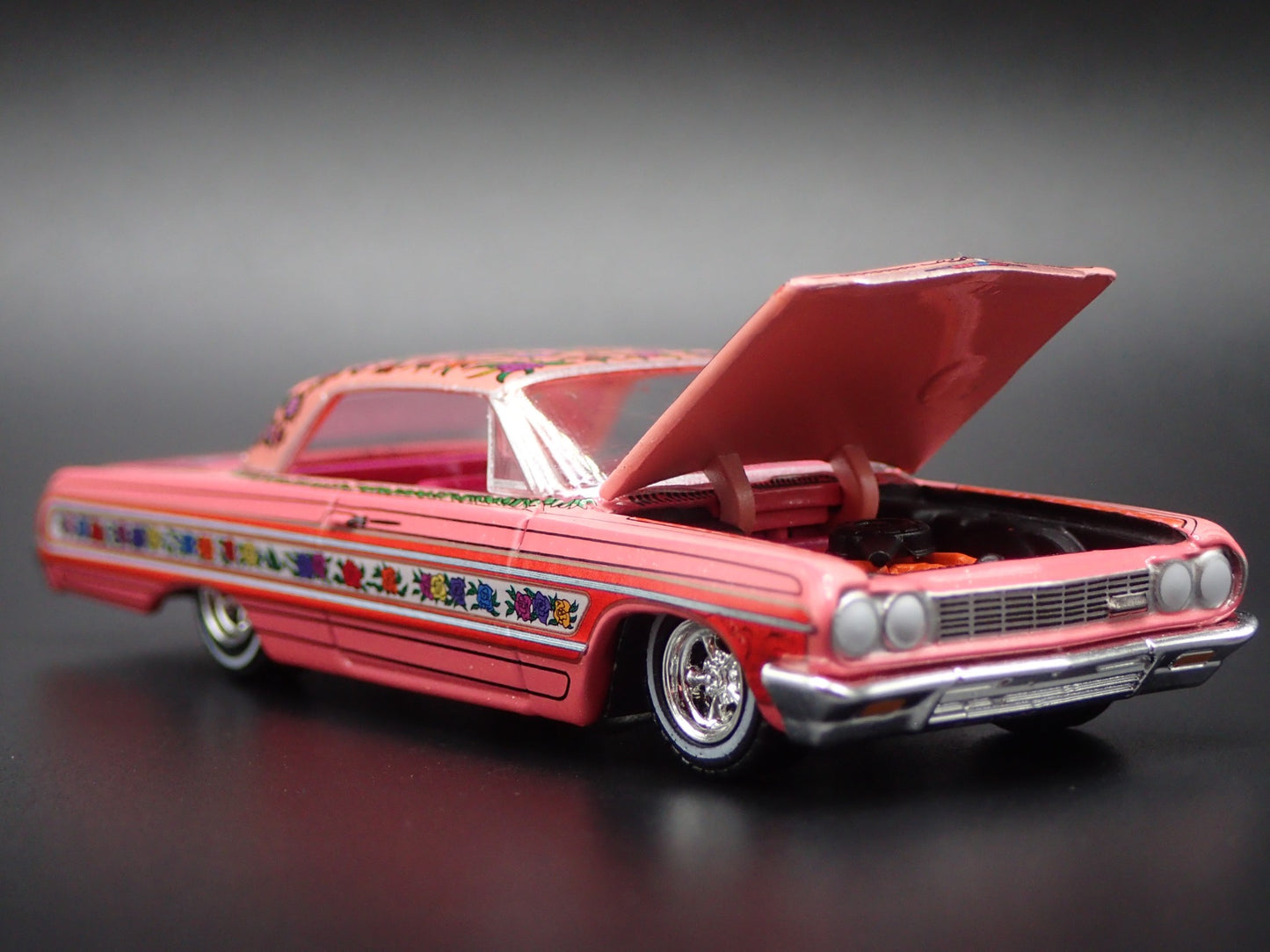 1964 64 CHEVY CHEVROLET IMPALA LOWRIDER GYPSY ROSE  1:64 SCALE DIECAST MODEL CAR