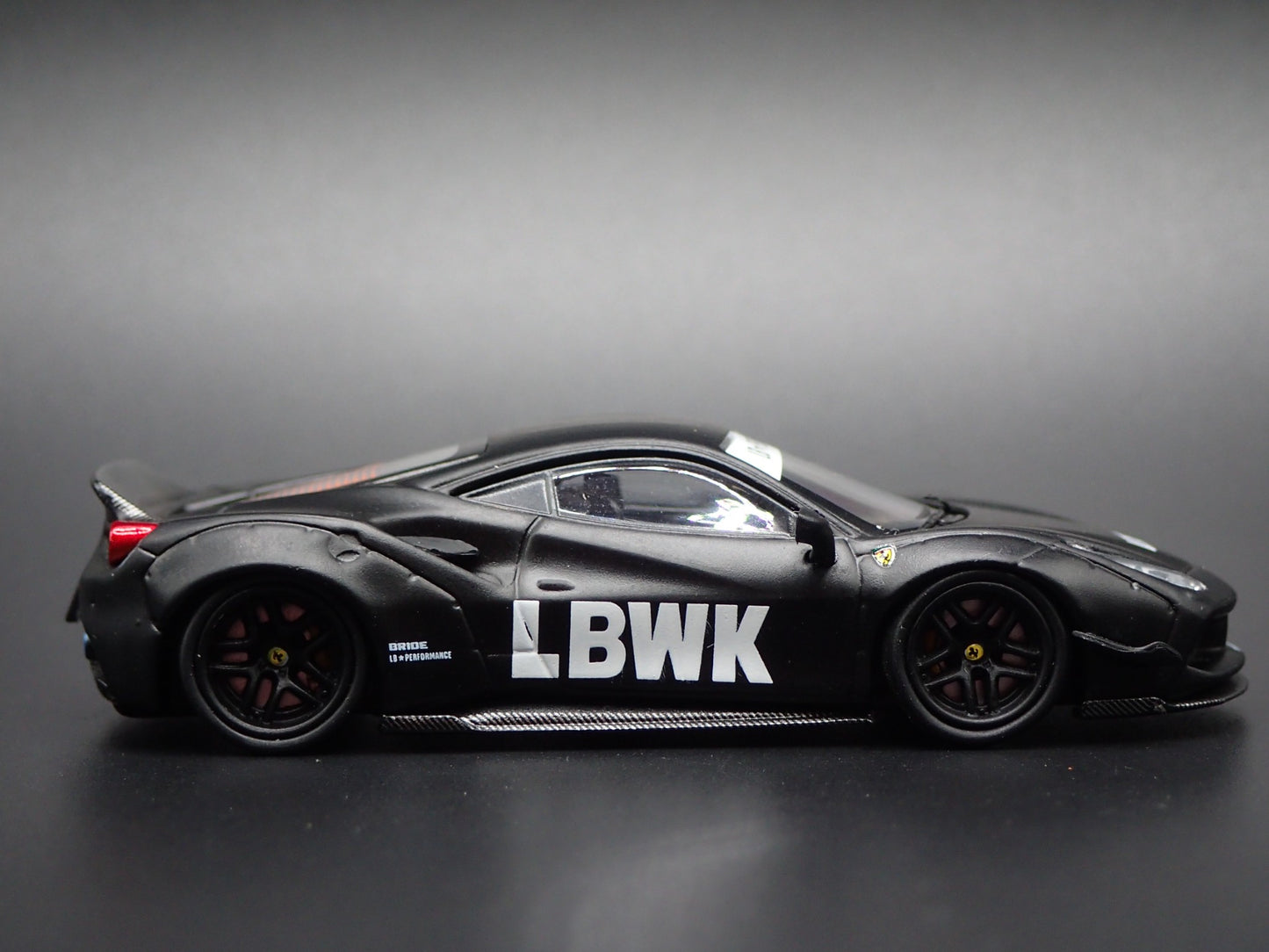 2015-2019 FERRARI 488 LBWK PERFORMANCE BLACK 1:64 SCALE DIECAST MODEL CAR
